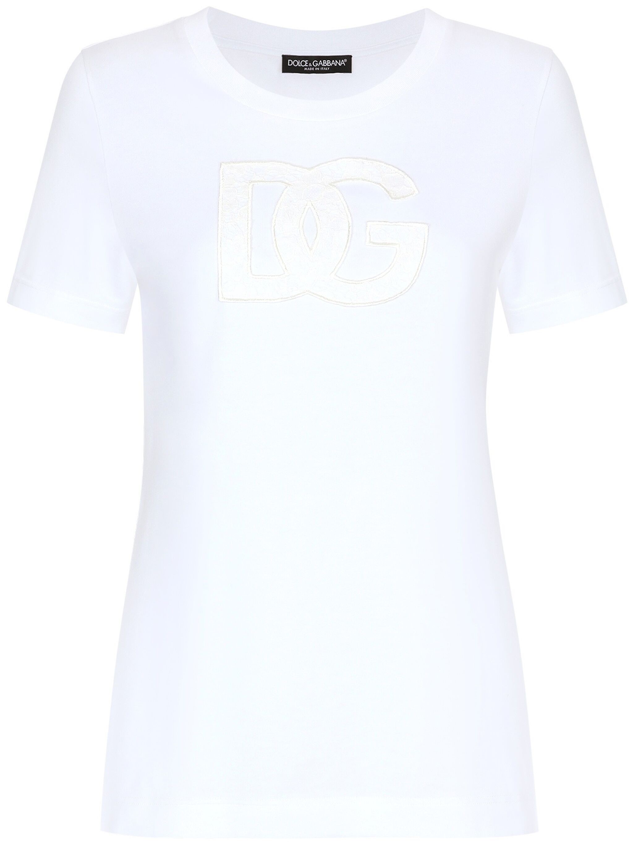 Dolce & Gabbana T-shirt With Dg Logo In White
