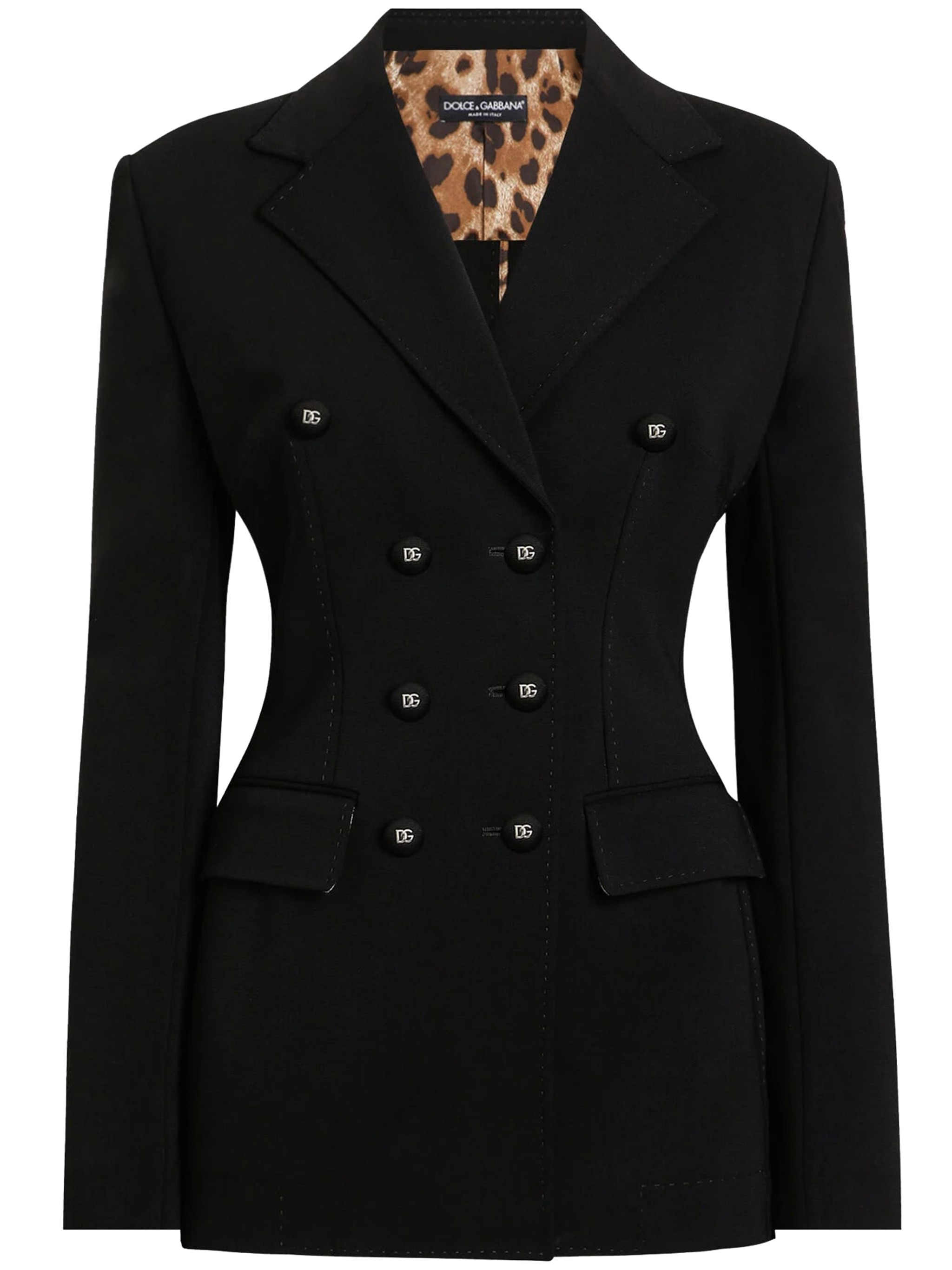 Dolce & Gabbana Turlington Double-breasted Jacket In Black