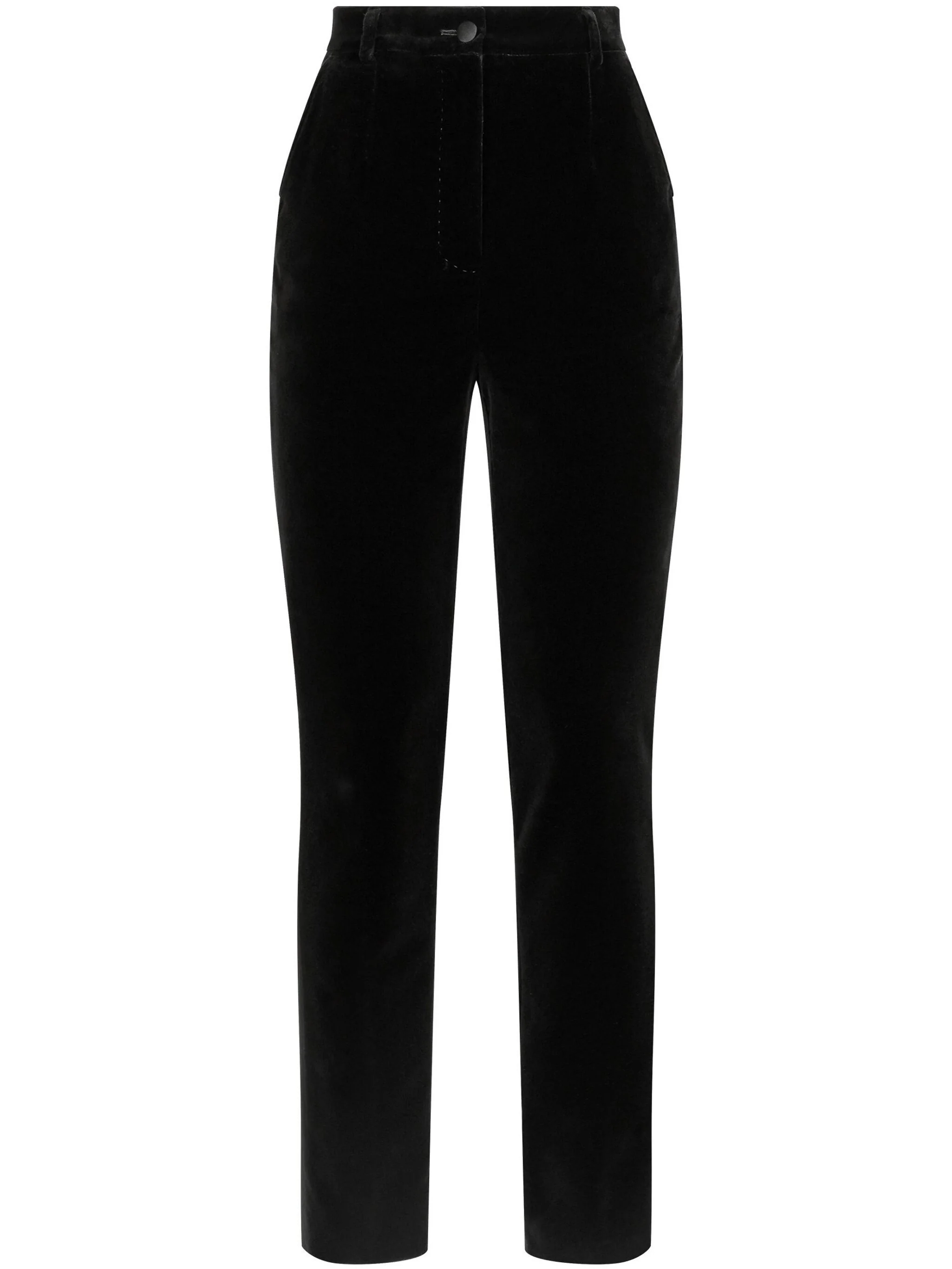 Dolce & Gabbana Black Tailored Tuxedo Trousers In Black