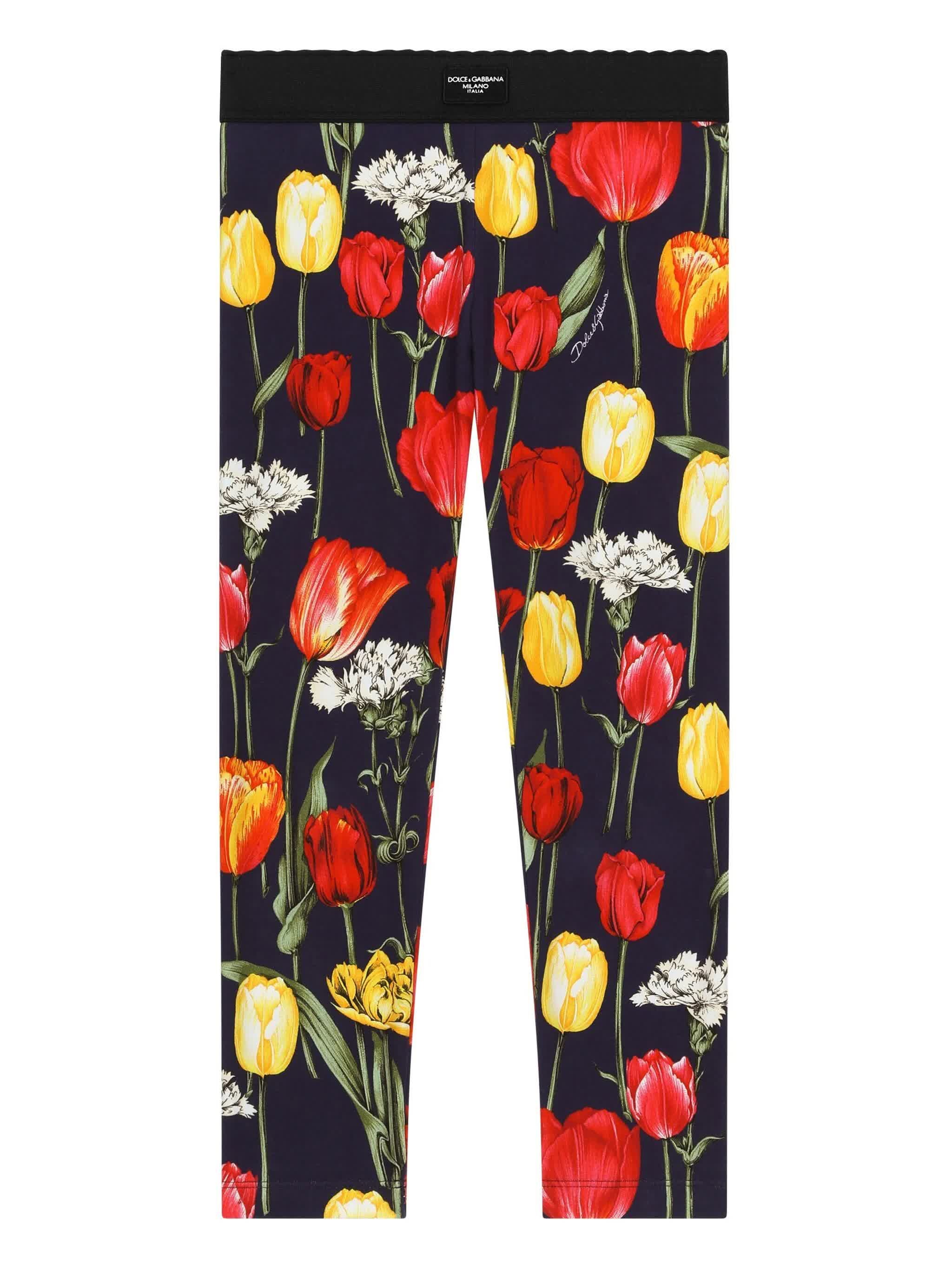 Dolce & Gabbana Kids Leggings In Nude