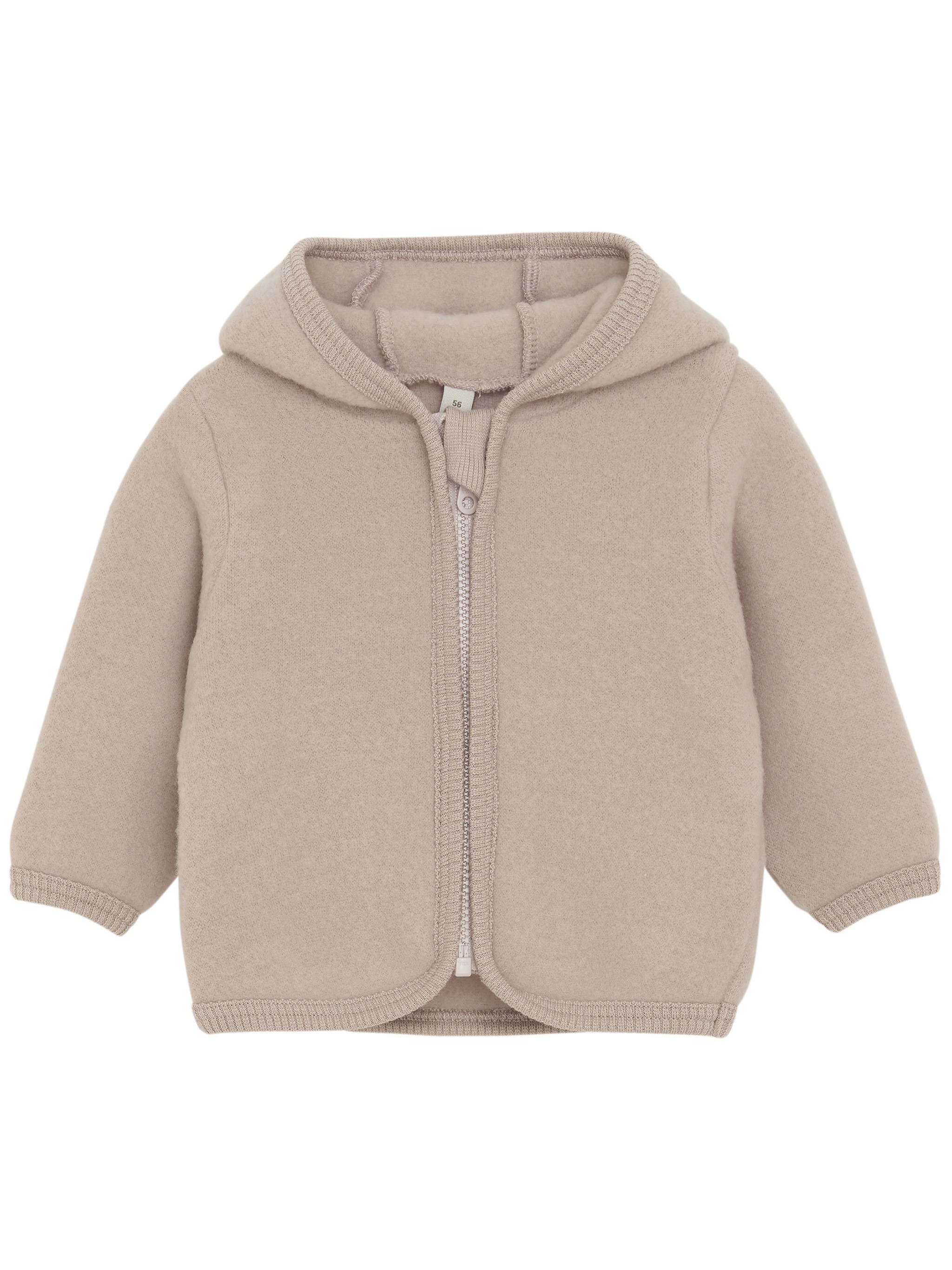 Huttelihut Jacket Ears Wool Fleece In Neutral