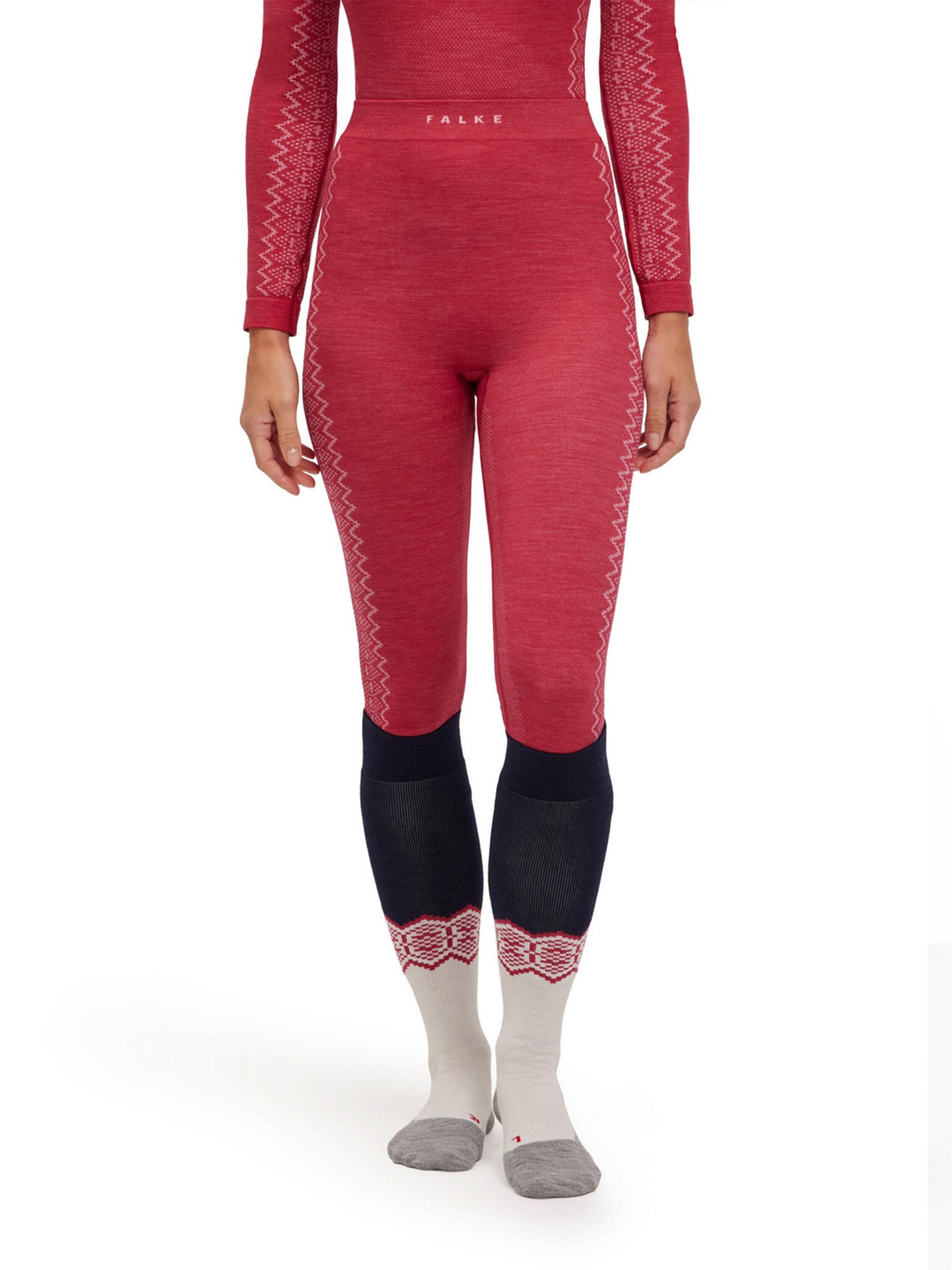 Falke Wool Tech Tights In Purple